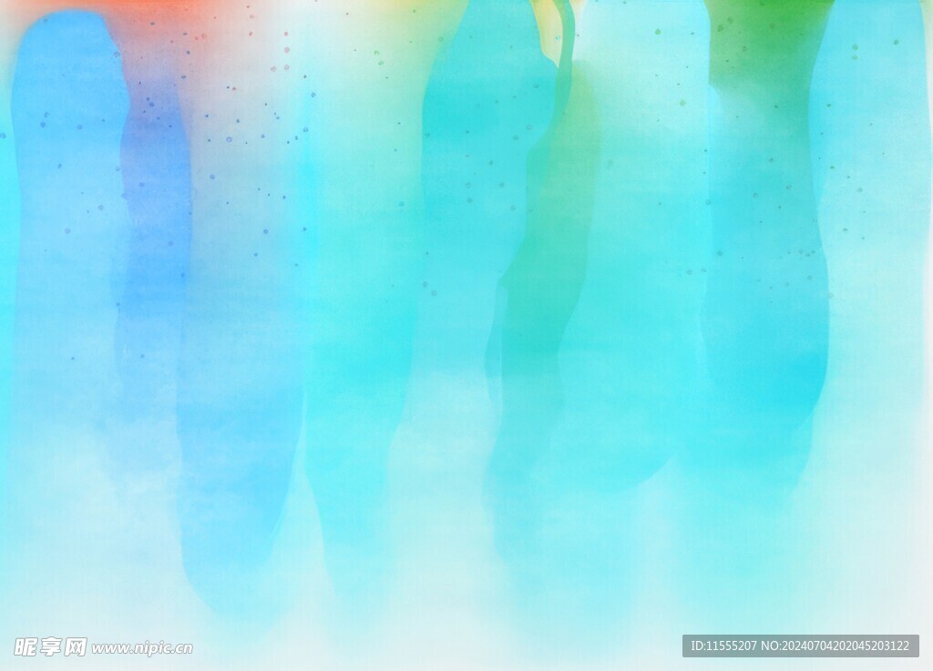 创意水彩抽象艺术画水彩晕染
