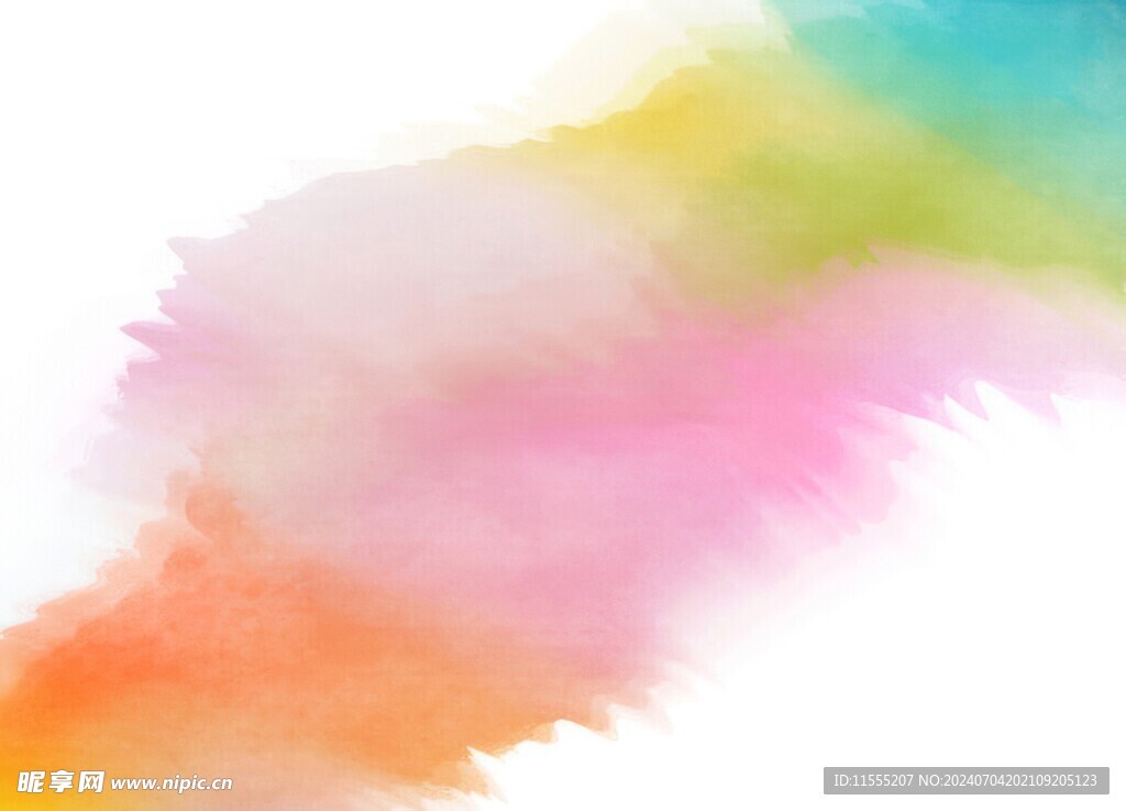 创意水彩抽象艺术画水彩晕染