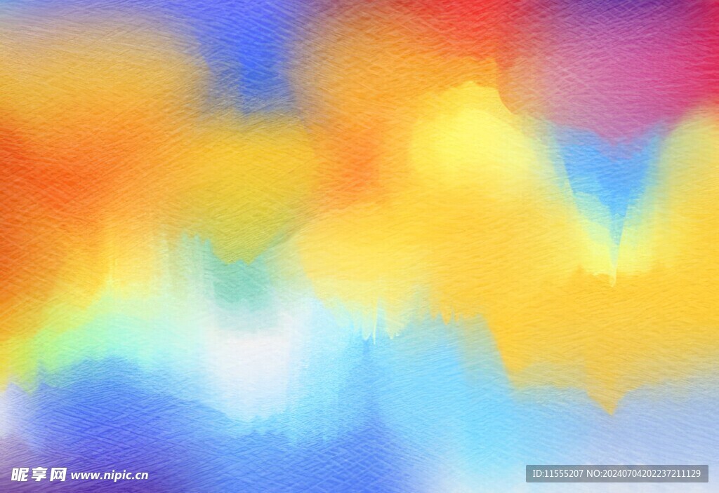 创意水彩抽象艺术画水彩晕染