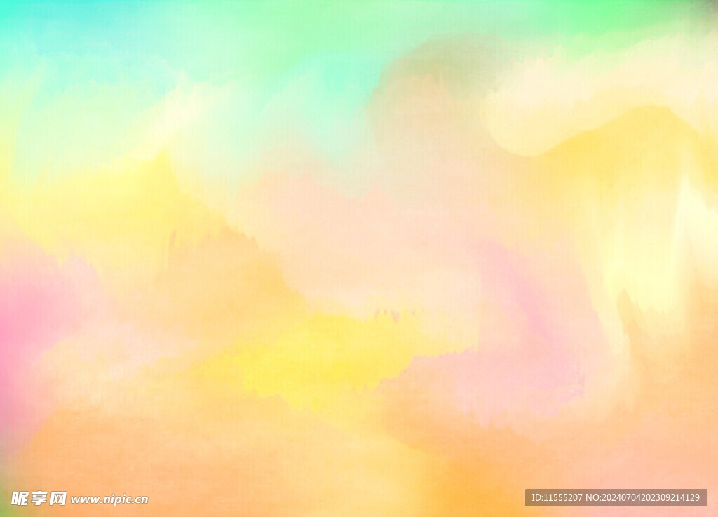 创意水彩抽象艺术画水彩晕染