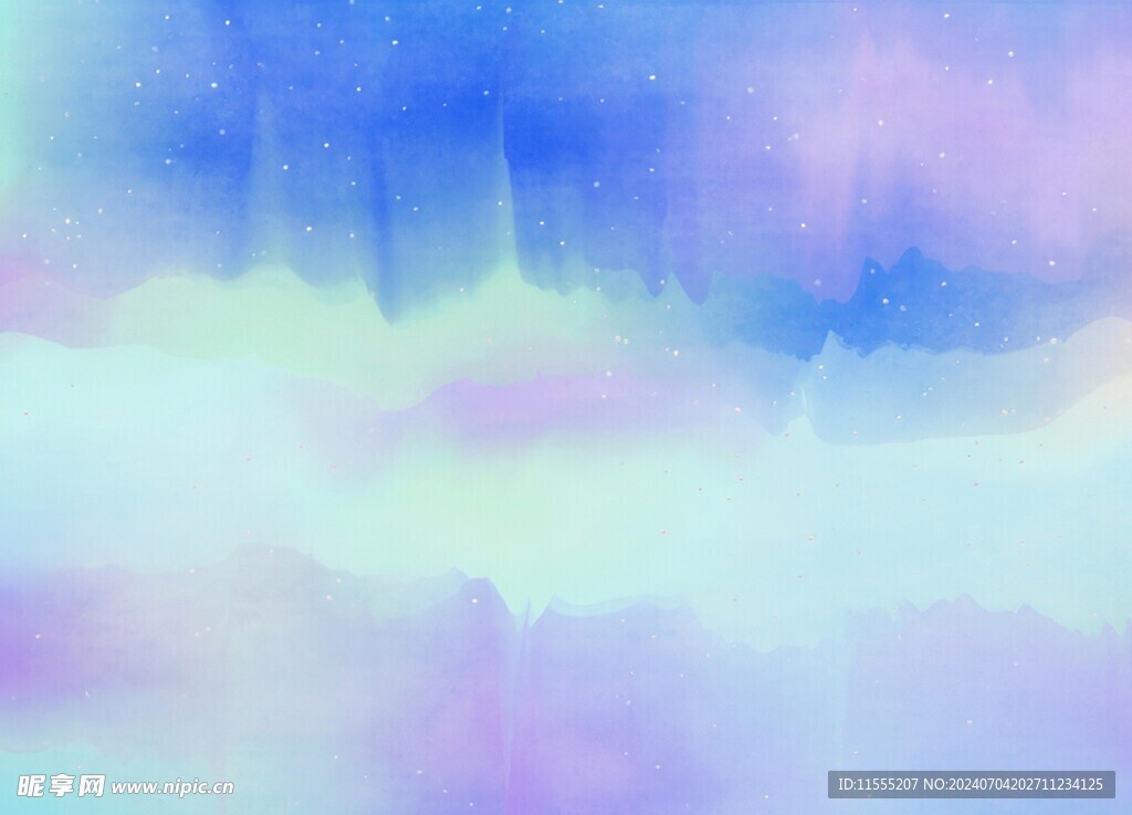 创意水彩抽象艺术画水彩晕染