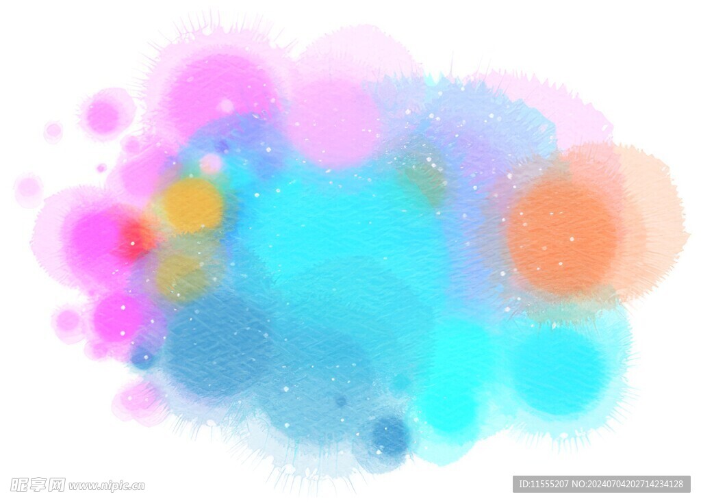 创意水彩抽象艺术画水彩晕染