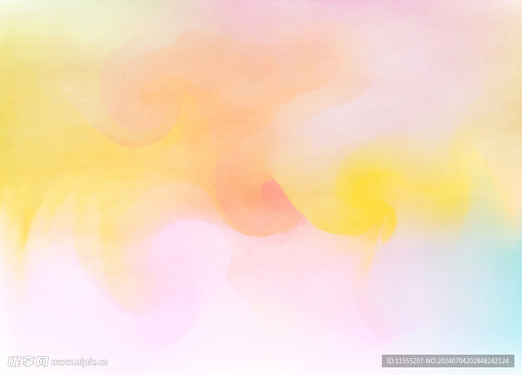 创意水彩抽象艺术画水彩晕染