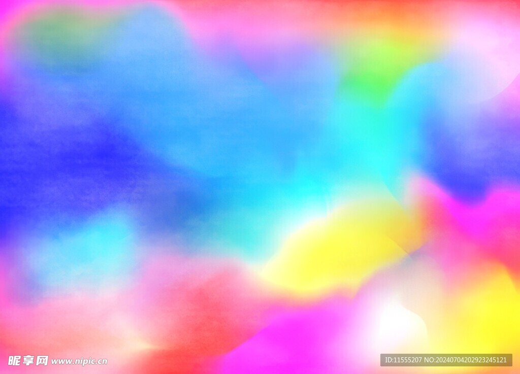 创意水彩抽象艺术画水彩晕染