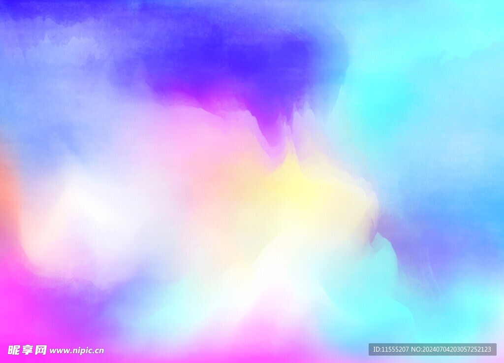 创意水彩抽象艺术画水彩晕染