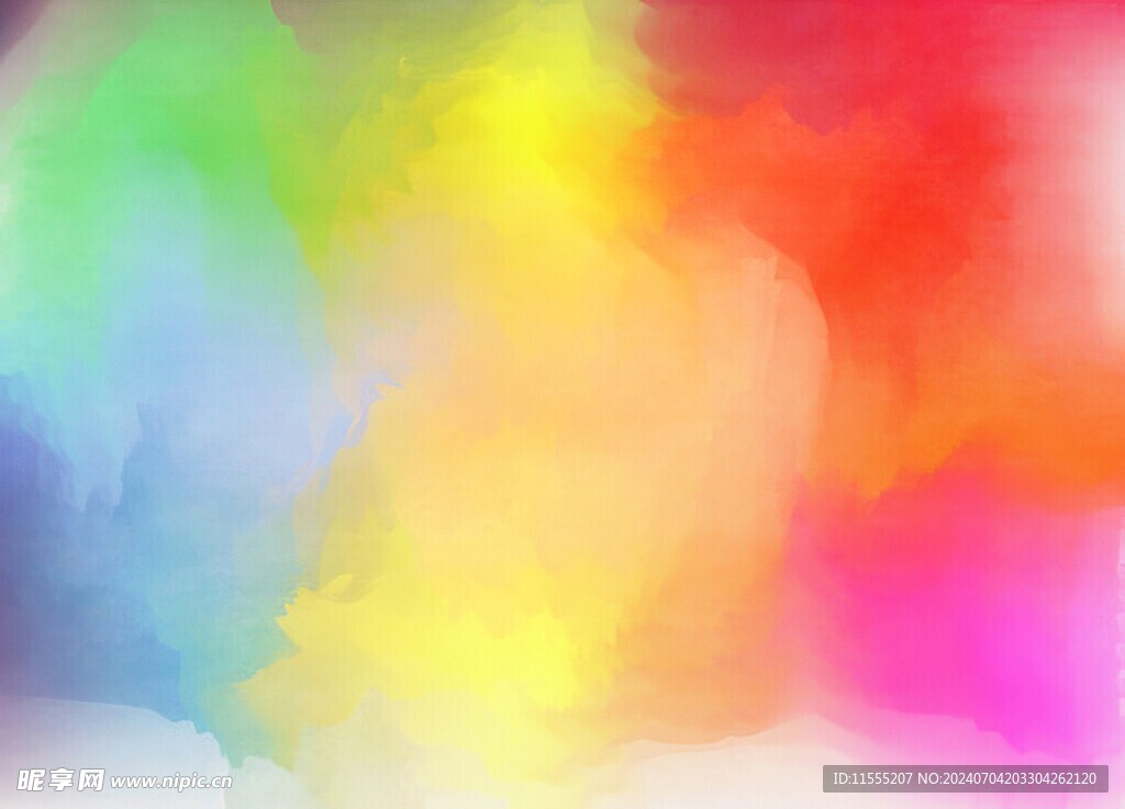 创意水彩抽象艺术画水彩晕染