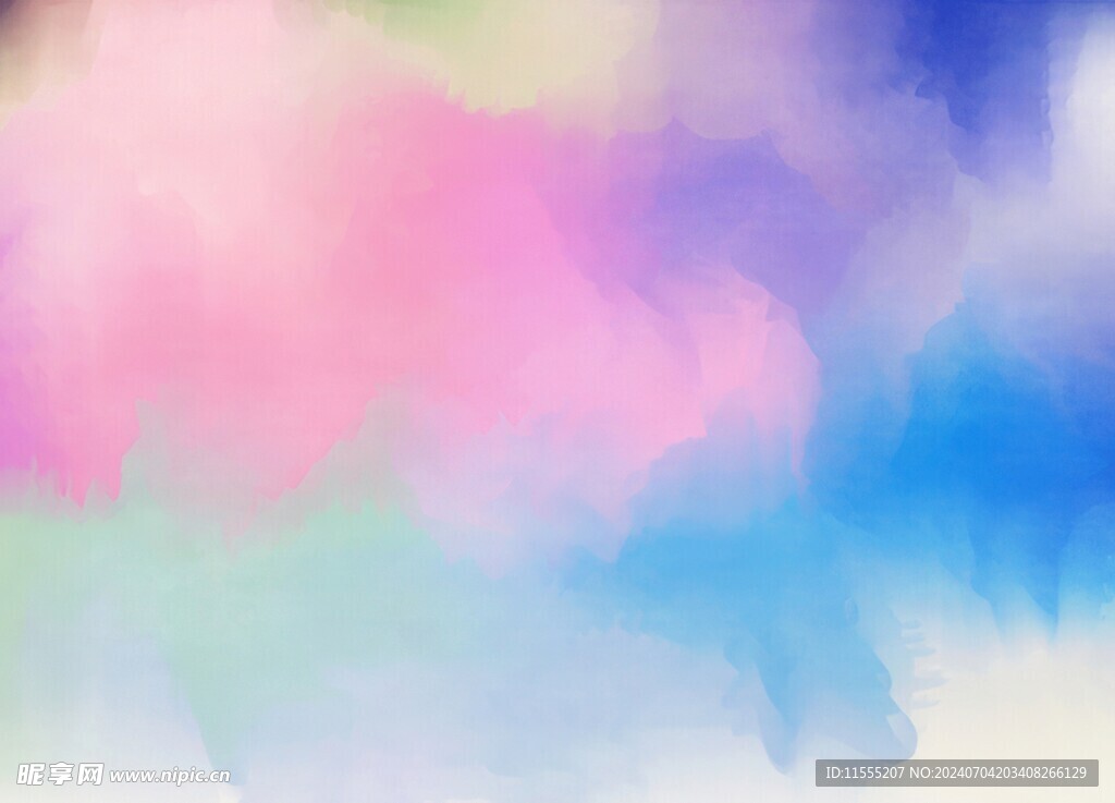 创意水彩抽象艺术画水彩晕染