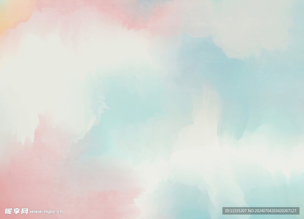 创意水彩抽象艺术画水彩晕染