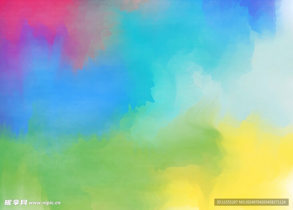 创意水彩抽象艺术画水彩晕染