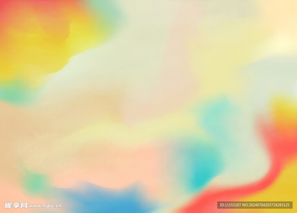 创意水彩抽象艺术画水彩晕染