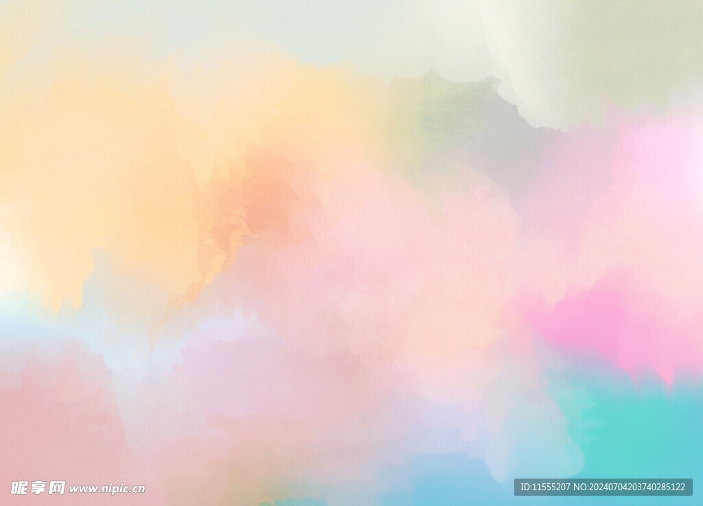 创意水彩抽象艺术画水彩晕染