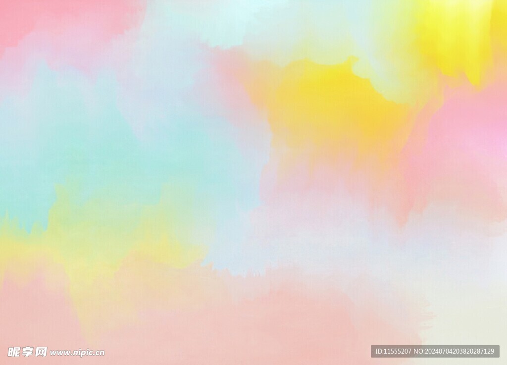 创意水彩抽象艺术画水彩晕染