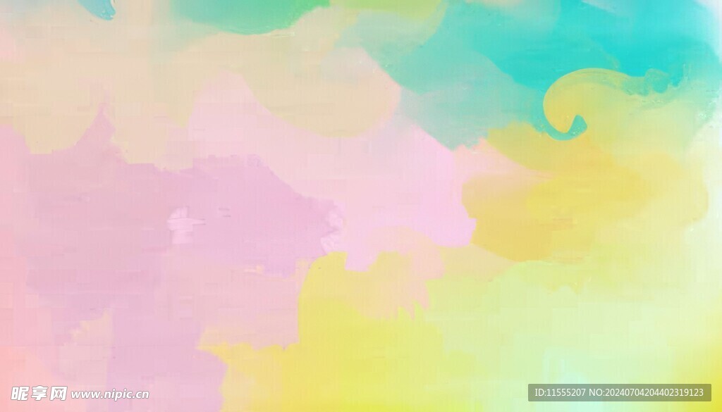 创意水彩抽象艺术画水彩晕染