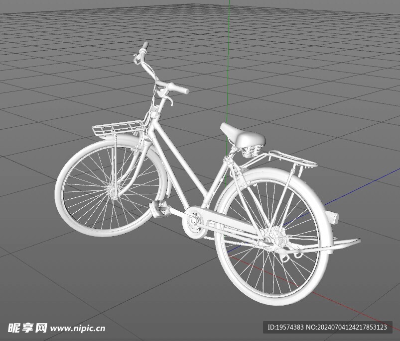 C4D模型 自行车  