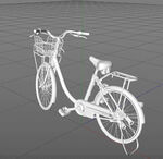 C4D模型 自行车 