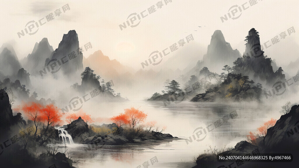 大自然风光  插