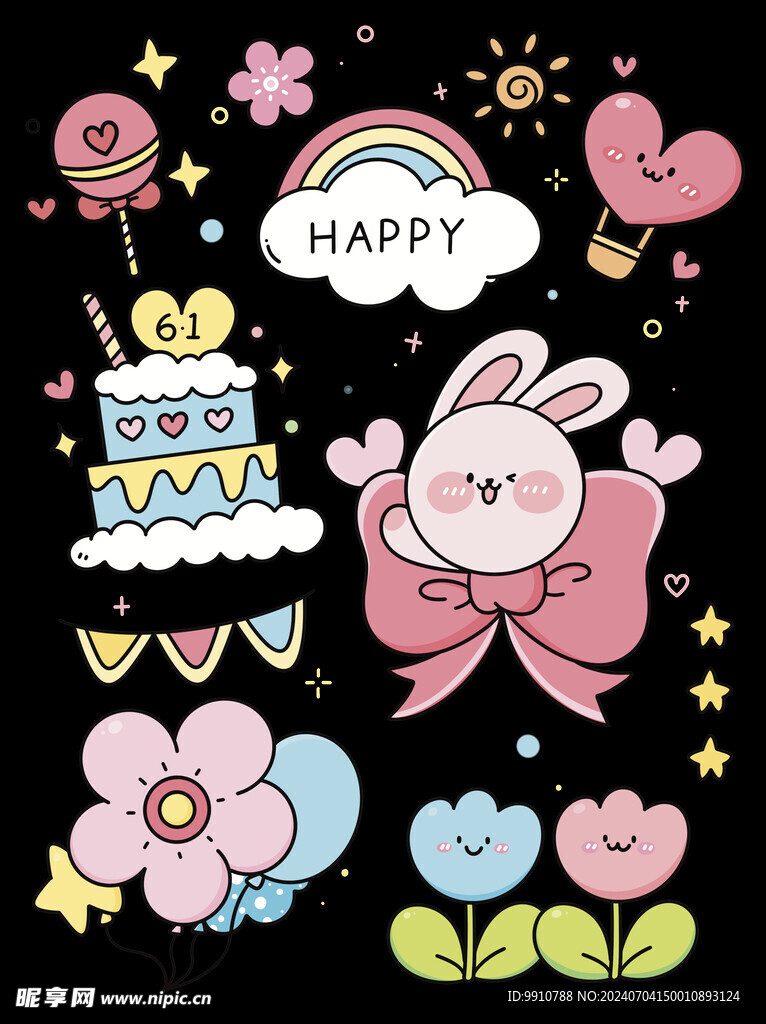 生日 兔子 
