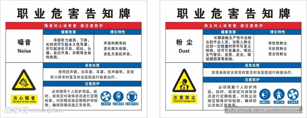 职业危害告知牌