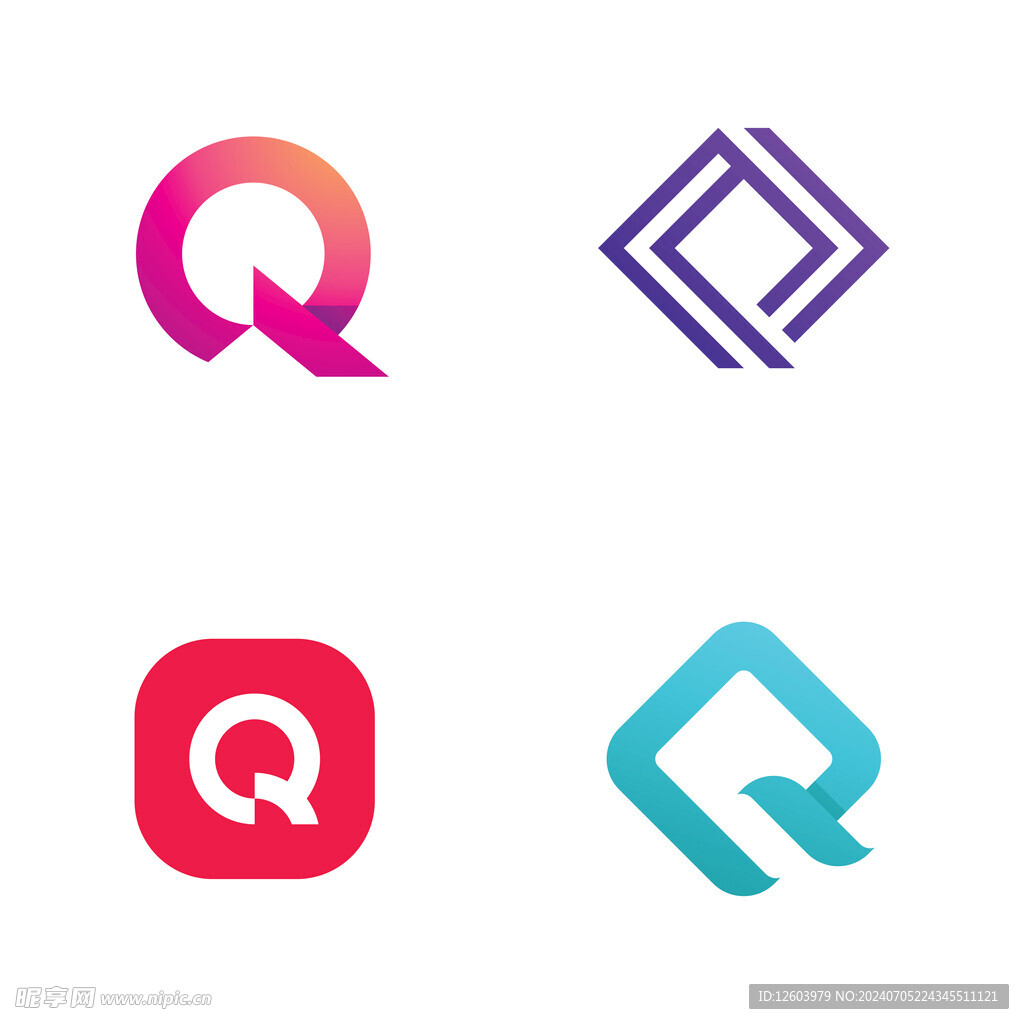 Q创意图形标志设计