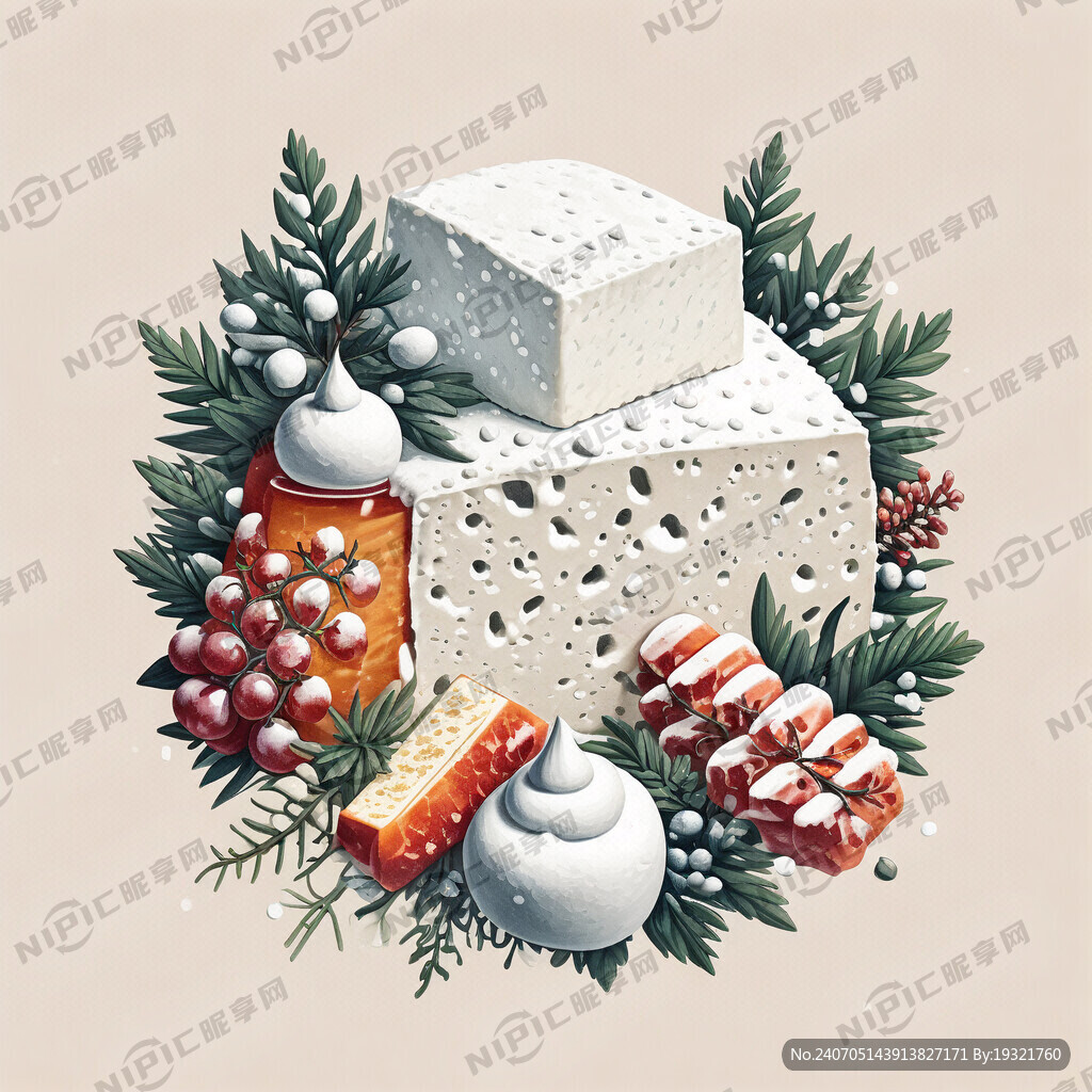网红雪花酪海报