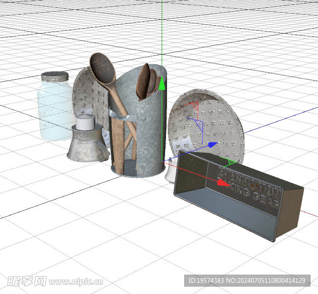 C4D模型 厨房工具