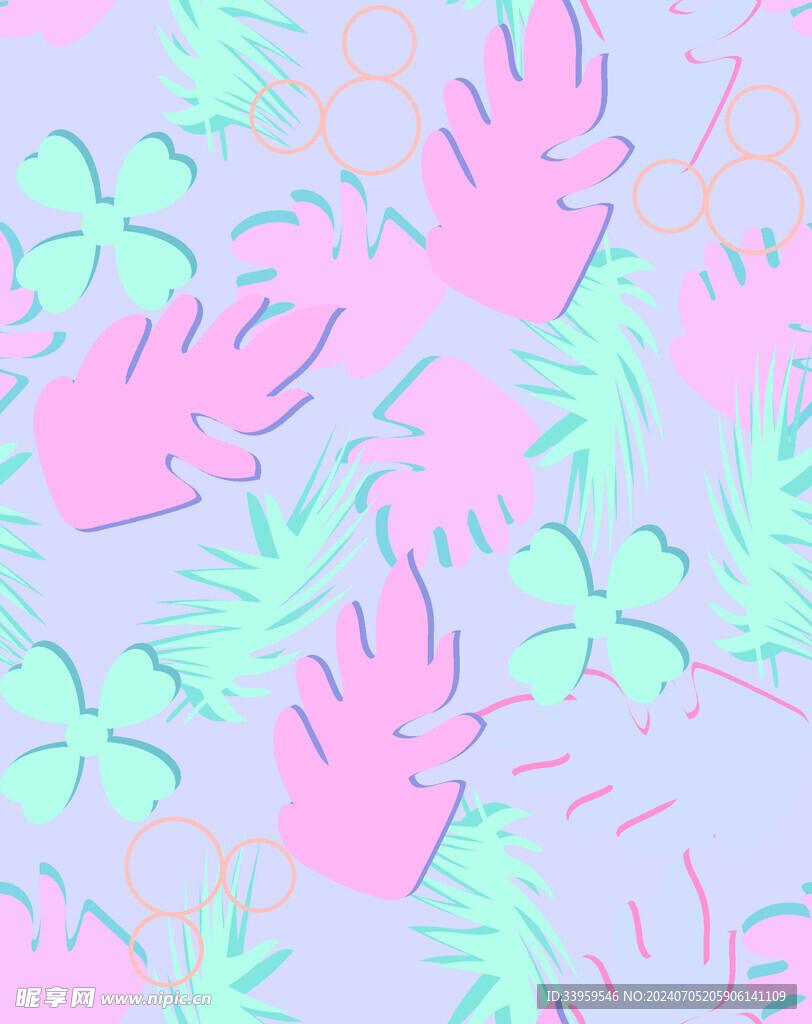 色块花