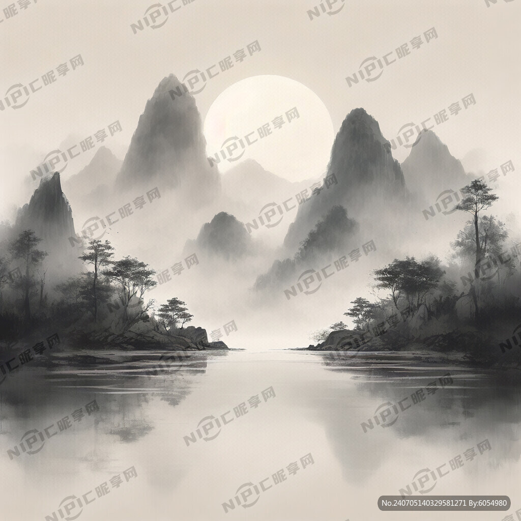 国风油画中国风
