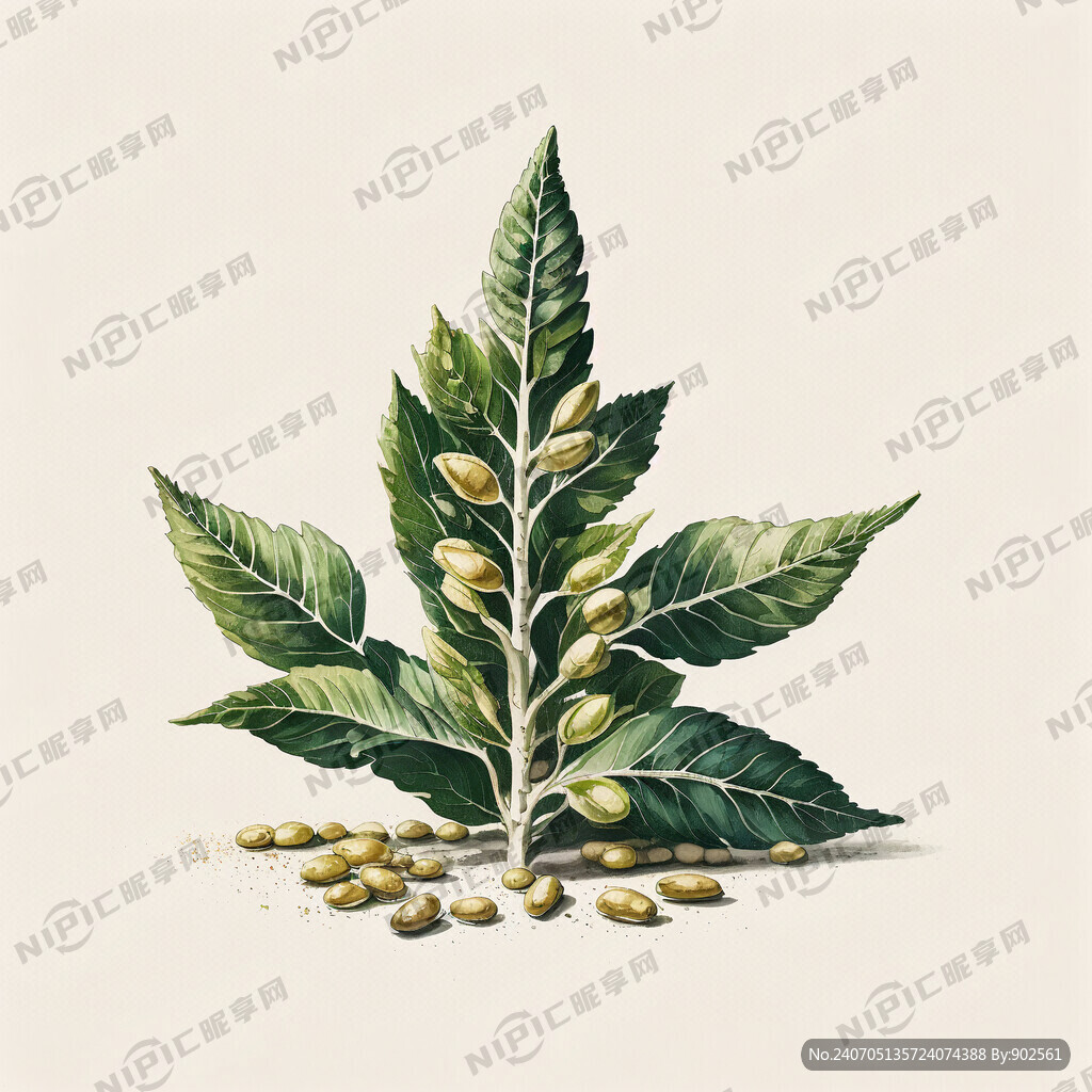 黄豆 手绘 几棵