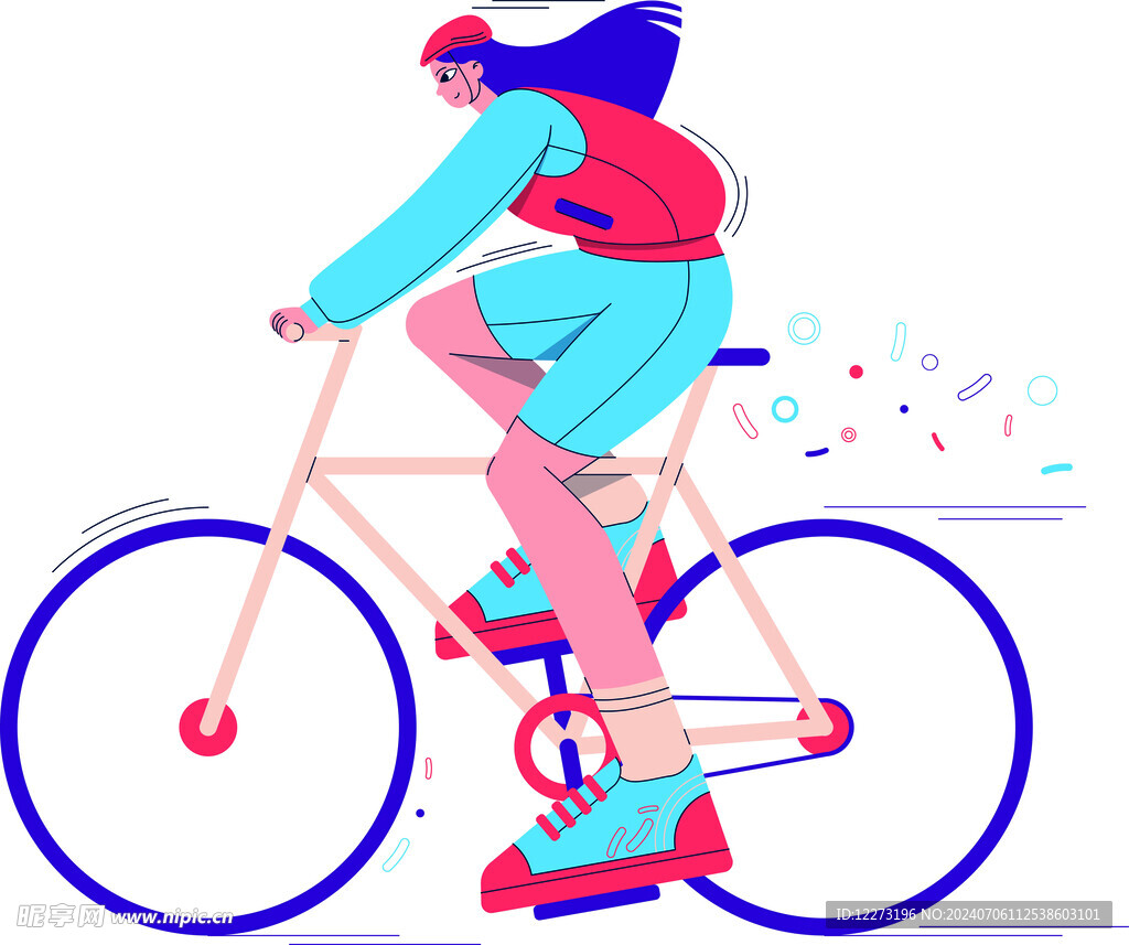 人物运动插画         