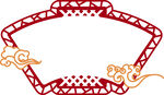 扇形边框花纹