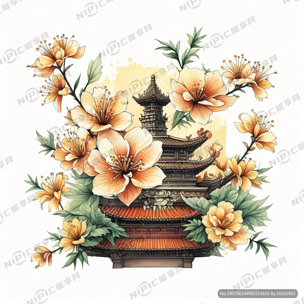 泉州刺桐花 手绘