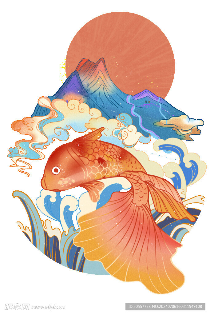  国潮山水时尚
