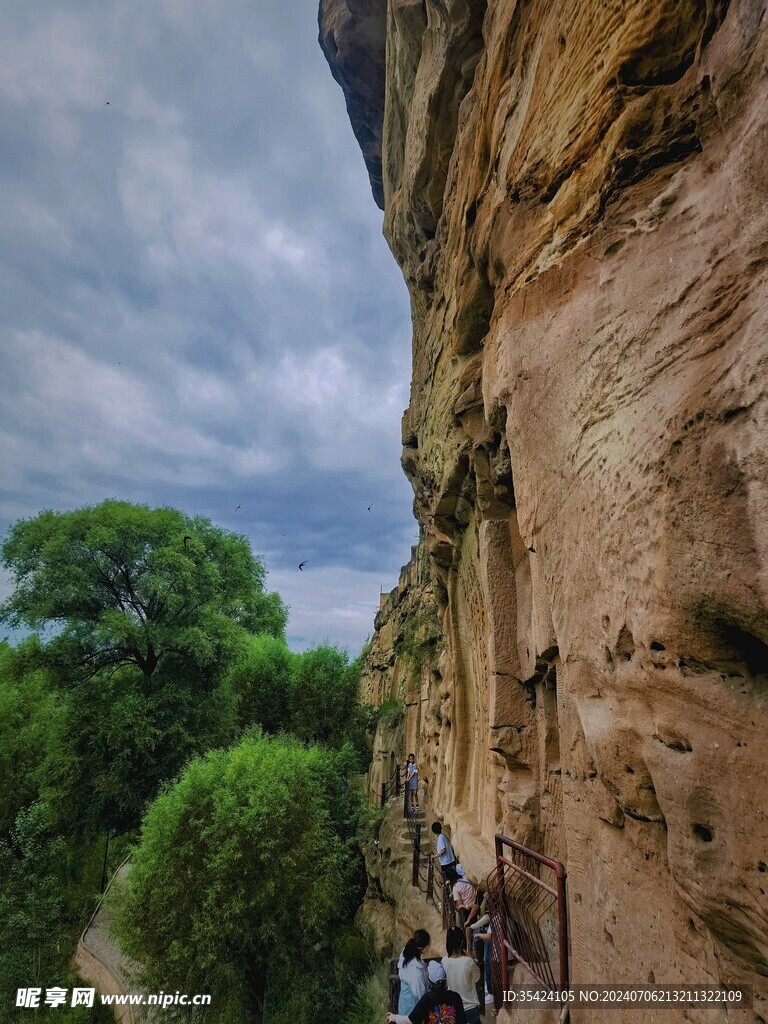 陕西红石峡景色