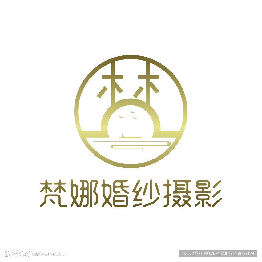 梵娜婚纱摄影logo