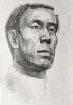 男中年素描人物头像