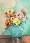 花卉水彩画