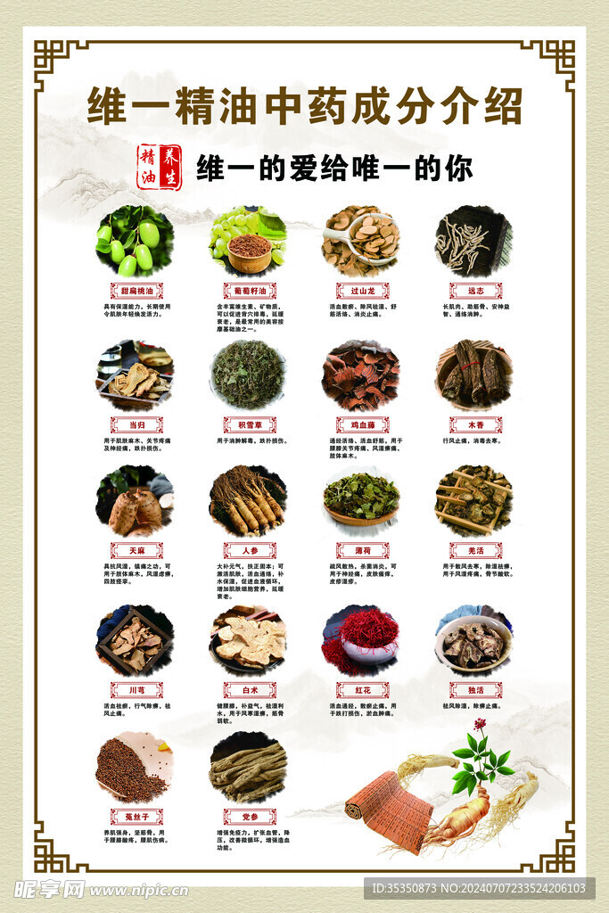 精油中药成分