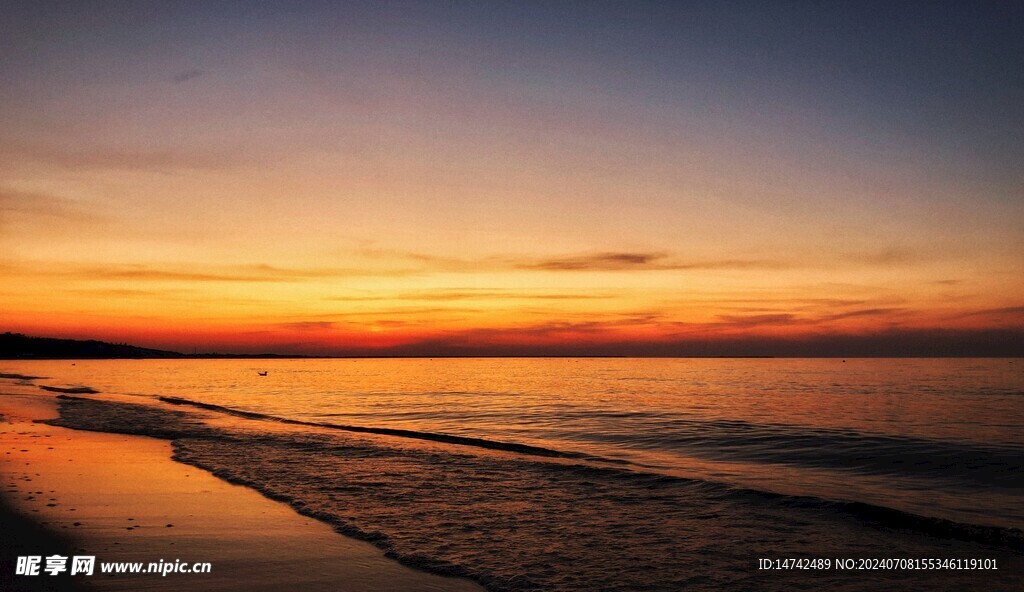海边夕阳
