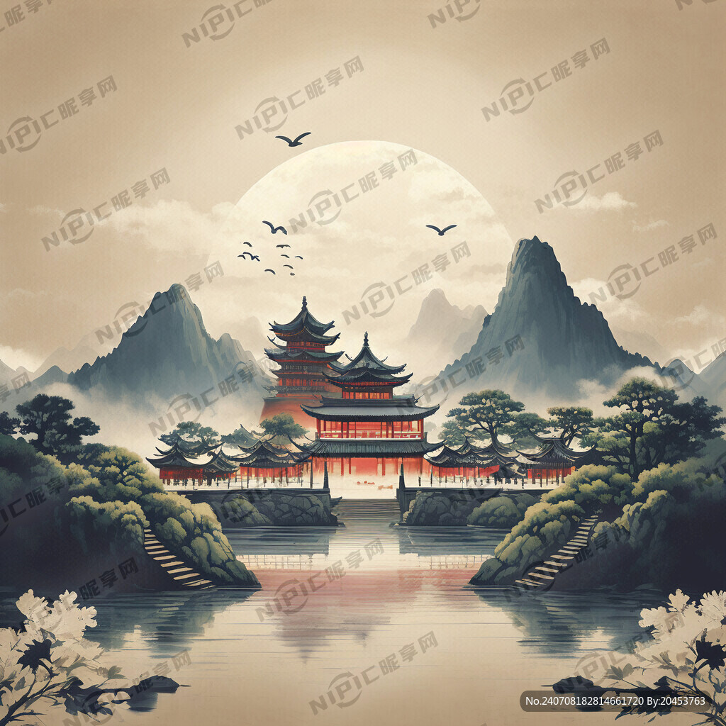 简约邮政元素背景