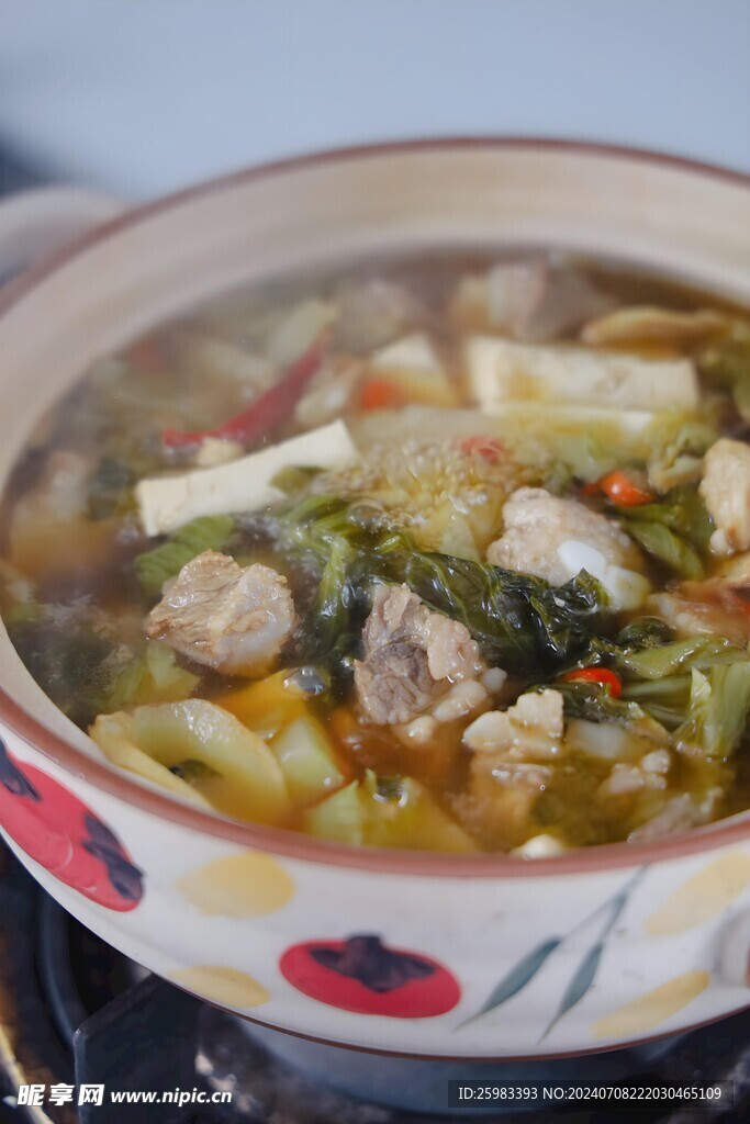 酸菜肉片汤
