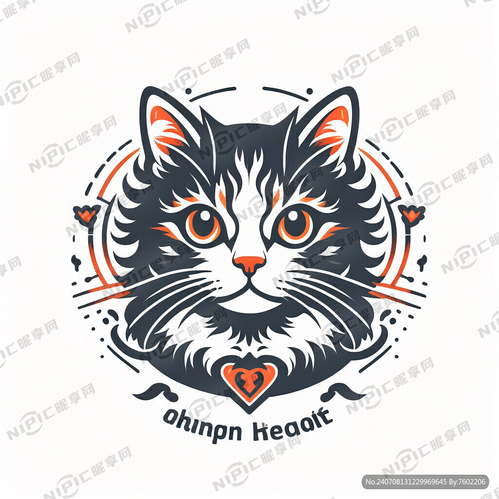 猫宠物的商标