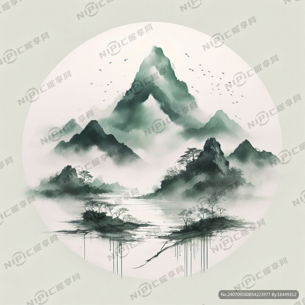 绿色 中国风 简约