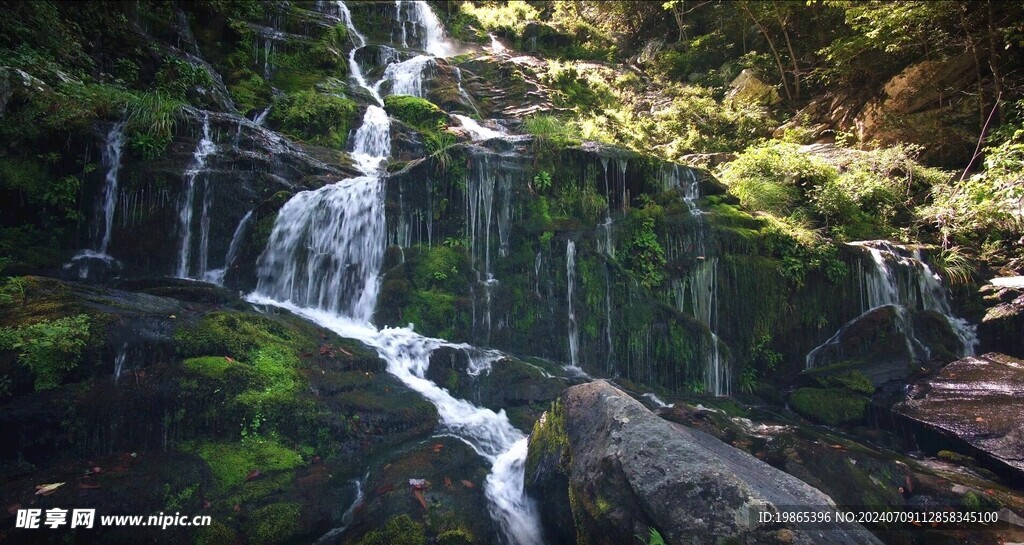 山林小溪流水视频素材