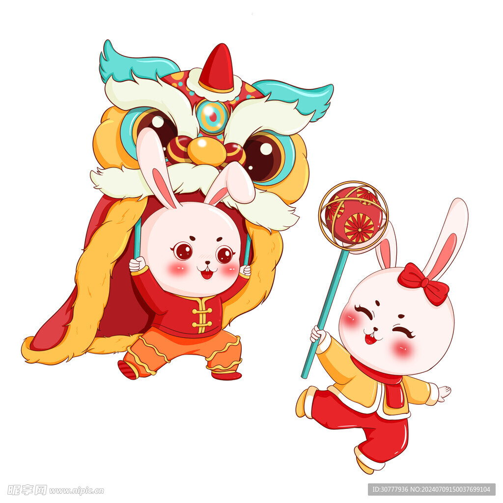 卡通兔子