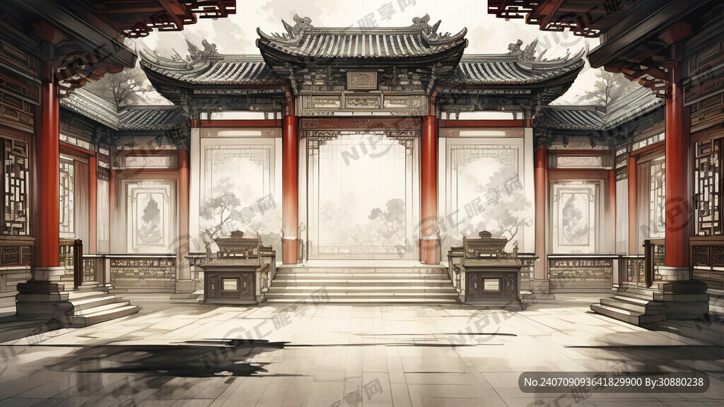 汉代中国宫殿内殿