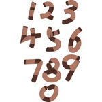 阿拉伯数字艺术字文字矢量