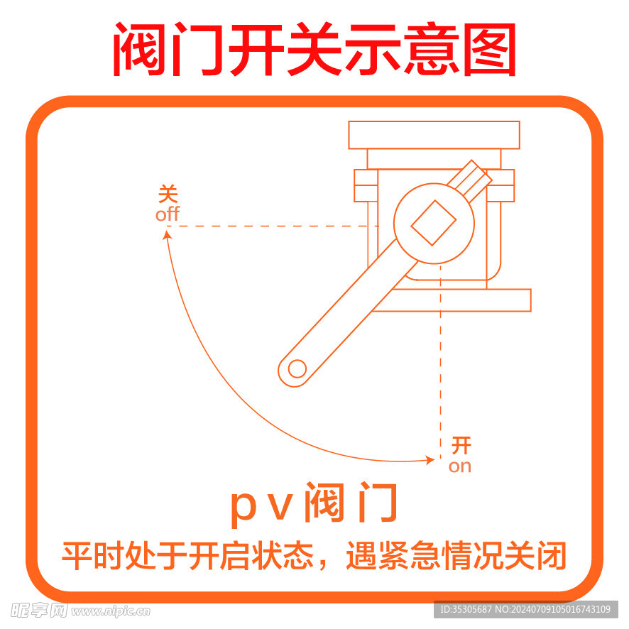 阀门开关示意图