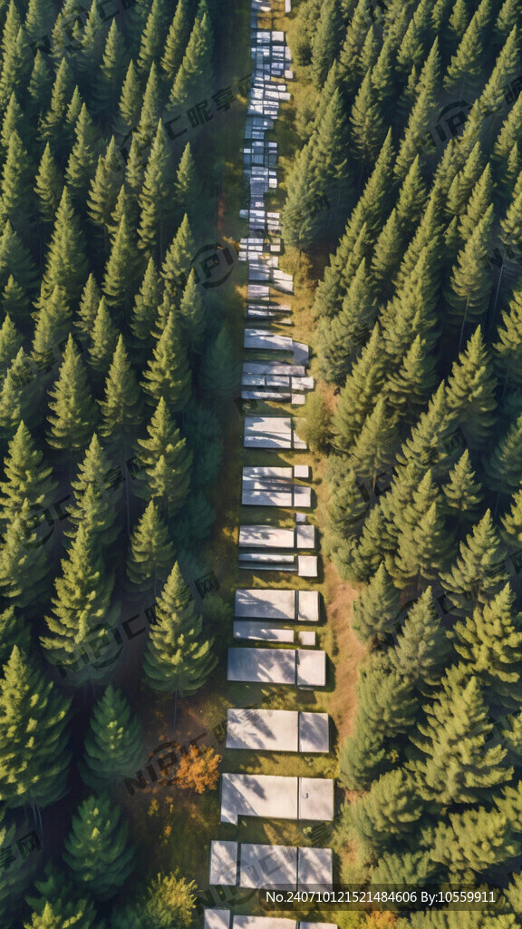 水衫林 人行道 航拍