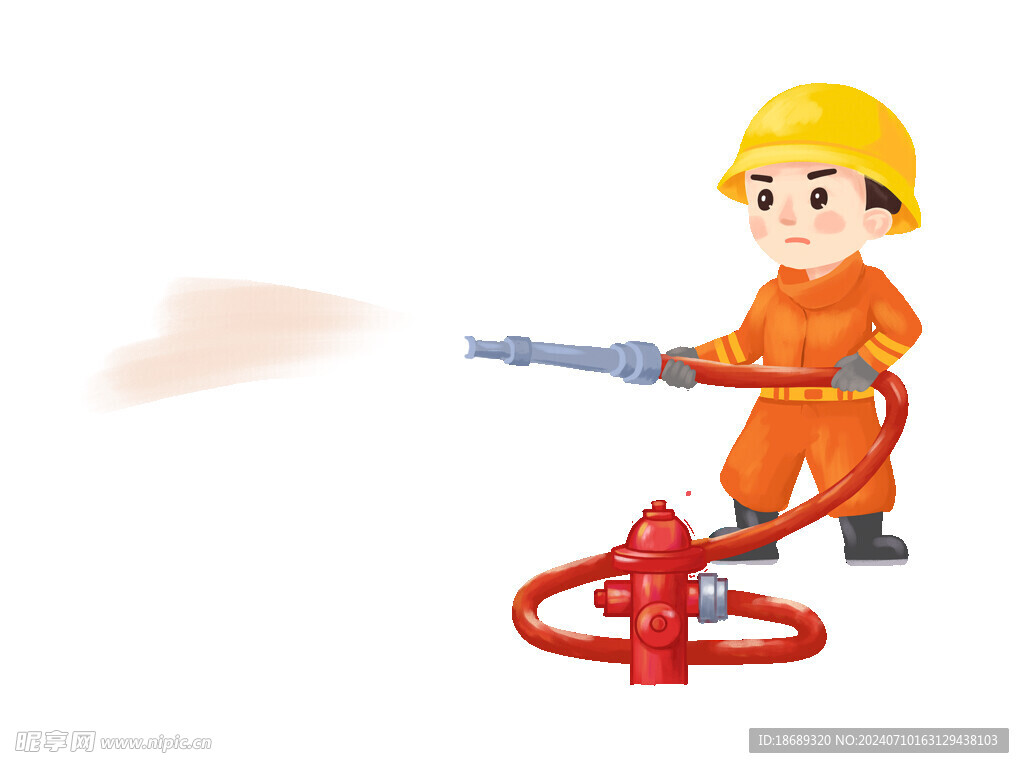 消防用火安全插画社区免抠