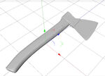 C4D模型 斧头